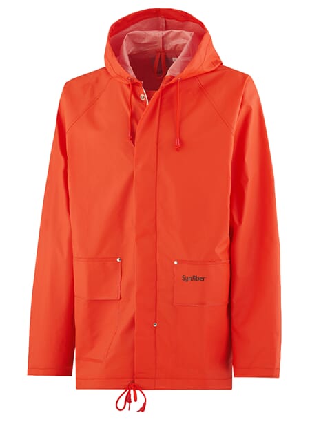 SYNFIBER REGNJAKKE ORANGE