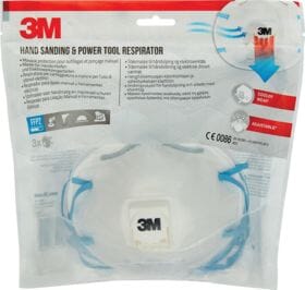 STØVMASKE 8822 M/VENTIL 3PK