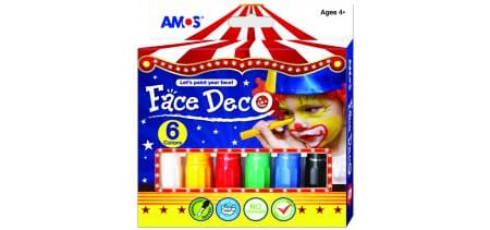 AMOS ANSIKTSSMINKE 6FARGER