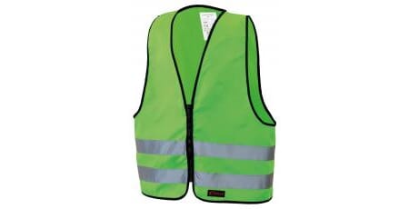 REFLEKSVEST M/GLIDELÅS GRØNN  XS 4-6ÅR