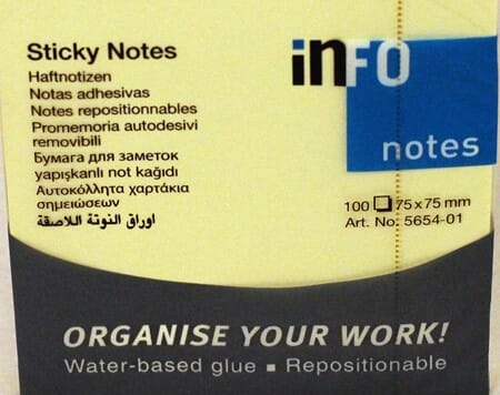 NOTATBLOKK 75X75mm