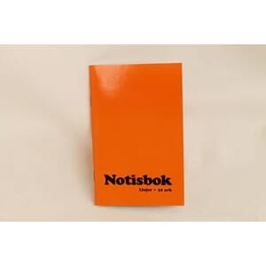 NOTISBOK LINJER ORANGE 9X14